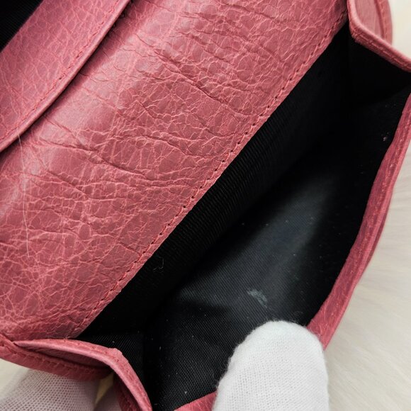 Balenciaga Light Pink Leather Card Holder - Picture 13 of 15